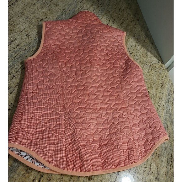 Jean-Pierre Klifa Reversible Hunter Vest Red Pink Logo Size XS - Picture 12 of 13